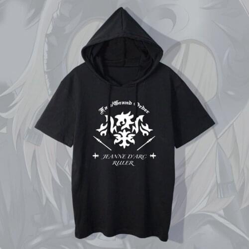 New Fate grand order Short Sleeve Hooded T-shirt Casual Summer Women Mens Clothing FGO Fate GO Cosplay T Shirt cotton Tees
