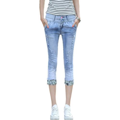 FZBIZLYV Women's Denim Capri Pants
