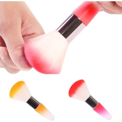 Hot Pro Dusting Brush Dust Powder Remover Cleaning Nail Art Brush Manicure Tool