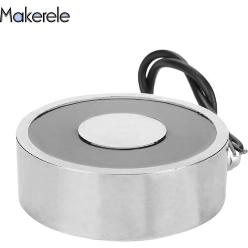 Hot MK120/40 Strong Magnet Holding Electric Industrial Magnet Lifting 200KG/2000N Solenoid Sucker Electromagnet DC 6V 12V 24V