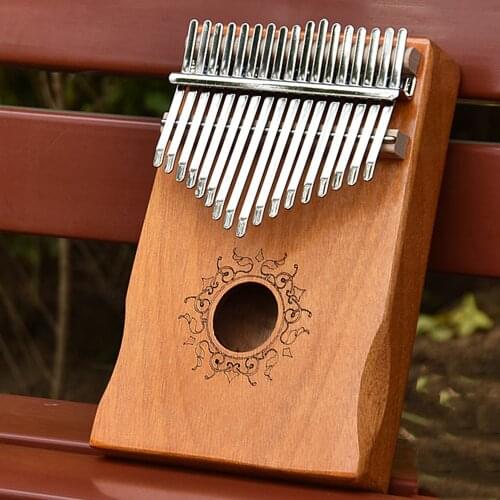 17 Key Kalimba Thumb Piano Finger Sanza Mbira High-Quality Pine Wood Body Keyboard Musical Instrument for Kids Beginner Gift