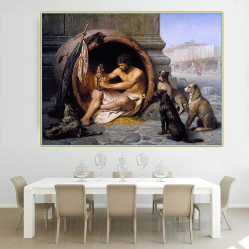 Citon Jean-Leon Gerome《Diogenes》Canvas Oil Painting World Famous Artwork Picture Modern Wall Art Decor Home Decoration