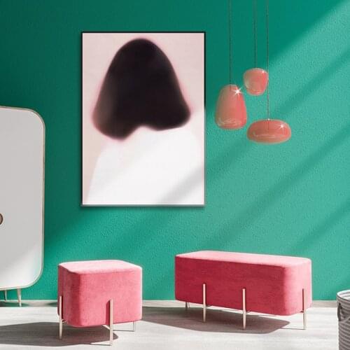 Nordic Abstract Foggy Girl Portrait Wall Art Canvas Poster and Print Painting Decorative Picture for Living Room Decor