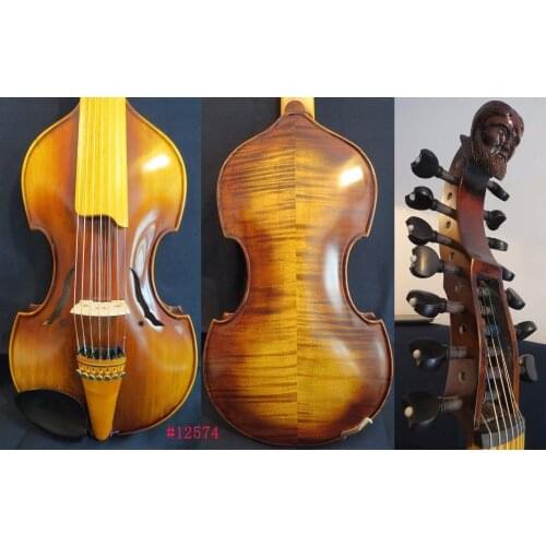 Hand made SONG 7x7strings 17" Viola d'Amore,huge and powerful sound #12574