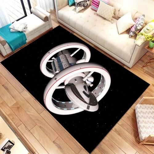Space Ship 6 Pattern Non Slip Area Carpet, Modern Rug, Corridor Carpet, 3d Print Carpet, Kids Room Rugs,Arts Rug, ncc-1701