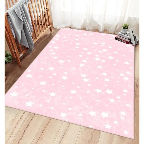 Bow figure rug kids room carpet play mat educational cloudy living room