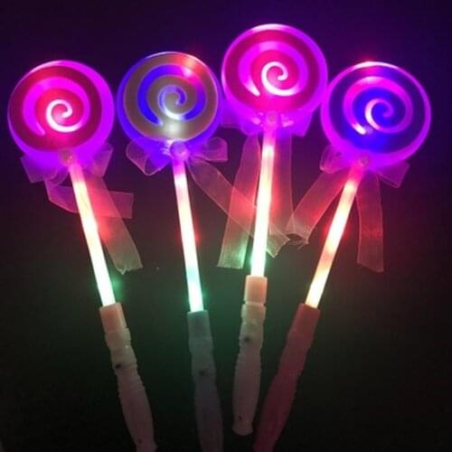 Creative LED Luminous Glow Stick Night Colorful Light Lamp Flash Cartoon Party Decoration Projection Toys Gifts For Children Kid
