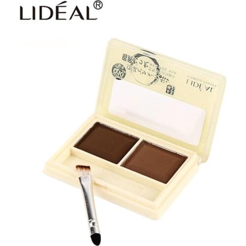 LIDEAL 2 Color Eyebrow Powder Palette Cosmetic Eye Brow Enhancer Professional Waterproof Tattoo Tint Paint Makeup Eye Shadow