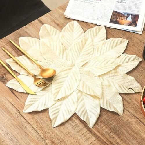 Leaves Plants Oil Water Resistant Non-slip Kitchen Placemat Coaster Insulation Pad Dish Coffee Table Mat Home Decor 51060