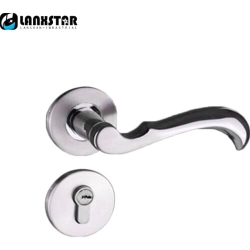 Fashion Style Design Split Style Engineering Mute Lock Door Knob Wood-Door Stainless Steel Handle Locks