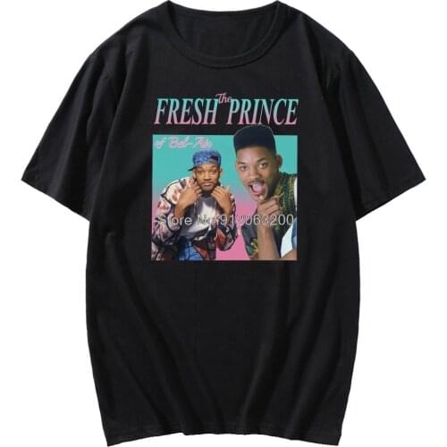 Fun T-shirt Fresh Prince Bel Air Print Fashion T-shirt Men Will Smith Summer Short Sleeve Mens T-shirt Carlton Banks Fanti
