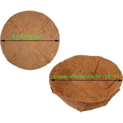 Natural Coconut Fiber Coco Liner Pad Adjustable Coco Liner Materials Wedding Decoration Flower Basket Flower Pot Decoration