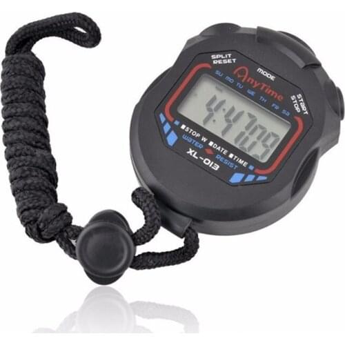 New Classic Waterproof Digital Professional Handheld LCD Handheld Sports Stopwatch Timer Stop Watch With String Timers