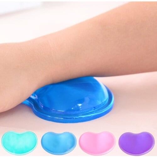 Translucent Gel Silicone Wavy Mouse Pad Wrist Rest Support For Computer Laptop