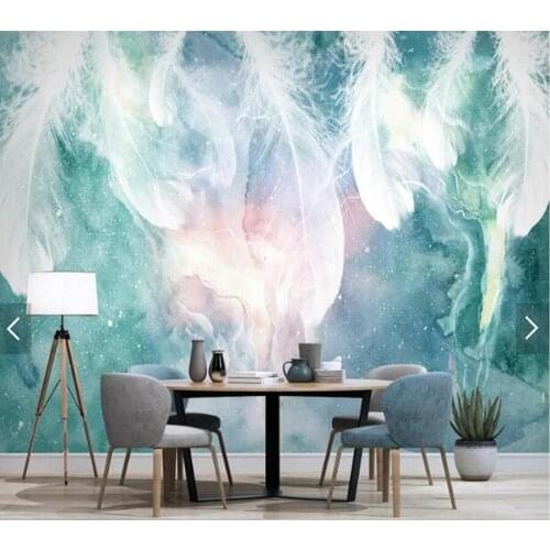 Custom 3D papel de parede, abstract ink feather mural for living room bedroom sofa background wall home decoration wallpaper