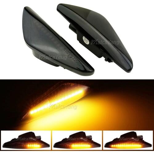For BMW X3 F25 2011-2017 X5 E70 2007-2013 X6 E71 E72 2008-2014 Dynamic Blinker Side Marker Flowing Turn Signal Light