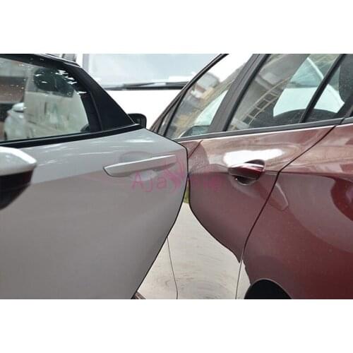 Crash Barriers Rear Trunk and Door Moulding Trims Car Styling Sticker For Audi Q5 Q3 Q7 A3 A4 Accessories