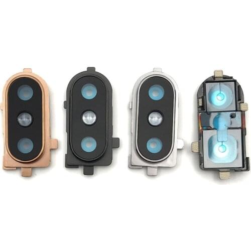 Mi8 Xiaomi8 For Xiaomi Mi 8 Camera Frame With Lens Glass Holder Repair Rear Housing Cover Replace Repair Parts