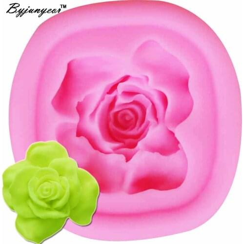 Epoxy UV Resin Rose Border Silicone Mold Fondant Cake Decorating Tools Chocolate Gumpaste Moulds Resin Clay Candle Molds m852
