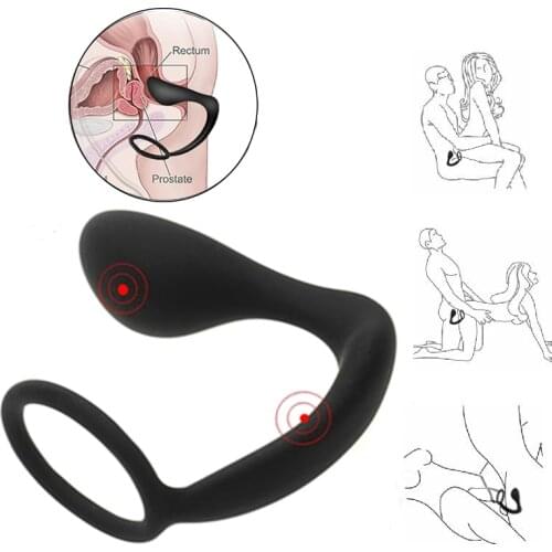 Silicone Male Prostate Massager G Spot No Vibator Sex Toys For Men Anal Butt Plug Masturbator Realistic Vagina Pussy Trainer