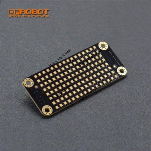 DFRobot Gravity I2C 8x16 RGB LED Matrix Panel display screen IIC/I2C 7 colors Numbers Letters Symbols scroll Robot eye face
