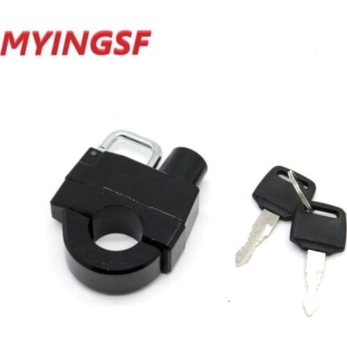 25mm Handlebar Universal Helmet Lock For HONDA VT 400 600 750 1100 1300 C/DC/RS SHADOW VTX 1800 1300 C/R/S/T/F/N/CX