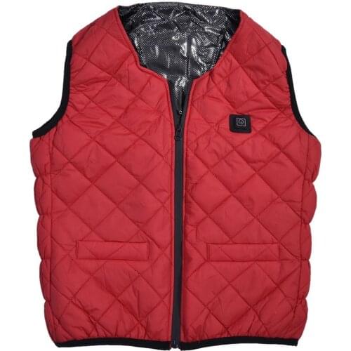 Winter Heate Vest USB Rechargeable Jacket 3 Levels Adjustable Warm Coat For Outdoor Sports