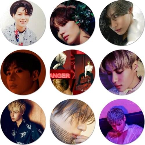 58mm KPOP SHINee Taemin Icons Pins Badge Decoration Brooches Metal Badges For Backpack Decoration