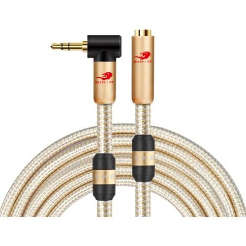 1/8'' TRS Stereo 3.5mm Male to Female Audio Extension Cable for CellPhone Laptop Headphone Speaker Home Stereo Systems Aux Cord