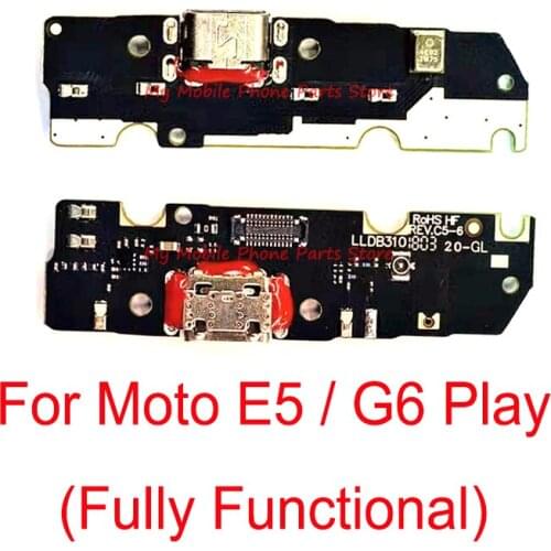 10 PCS Brazilian Version Quick Charge USB Charging Dock Flex Cable For Motorola Moto G6 Play / E5 Charger Connector Board Flex