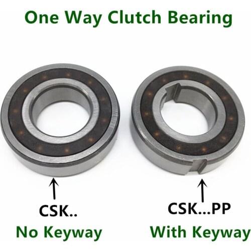 10pcs/lot One way Clutch Bearing CSK8 CSK10 CSK12 CSK15 CSK17 CSK20 CSK25 PP Keyway Sprag Freewheel Backstop