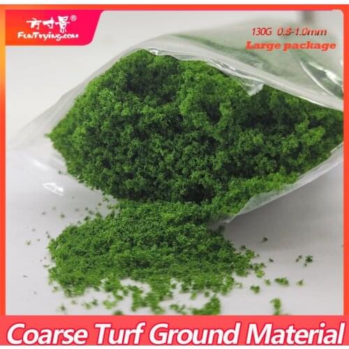 268g 0.8-1.0mm Coarse Turf Ground sponge material scale model train railway layout powder model train building DIY layout
