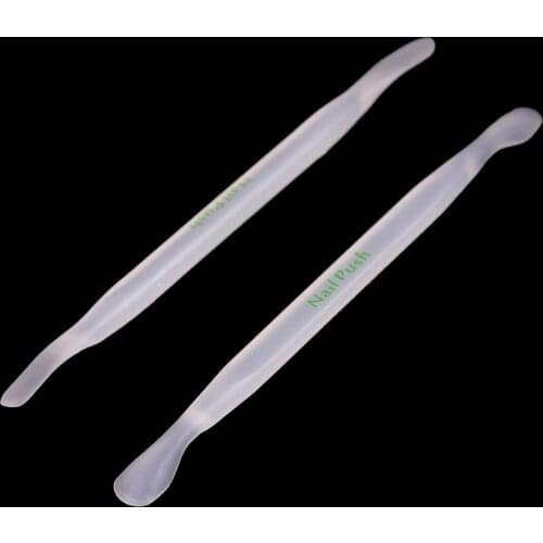 Double Sided Cuticle Pusher Trimmer Remover for Nail Finger Dead Skin Removers Pusher Nail Art Manicure Pedicure Care Tool 2 Pcs