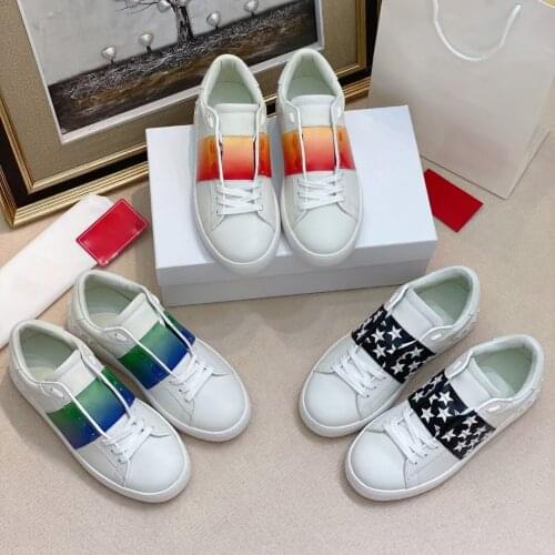 2021 Spring Casual Flats Round Toe Women Flats Rivet Genuine Leather Lace-Up Women Shoes Classic Flats Woman Fashion Shoes Woman