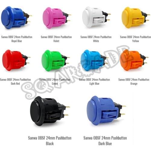 40pcs/lot Original Sanwa button (OBSF-24) Arcade button for Arcade Game Machine-game machine parts