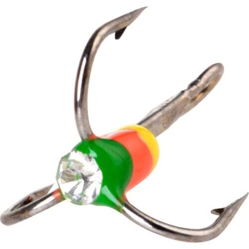 5Pcs/lot High Carbon Steel Sharp Barbed Treble Hooks крючки Winter Outdoor Camping Ice Fishing Tackle pesca accesorios mar