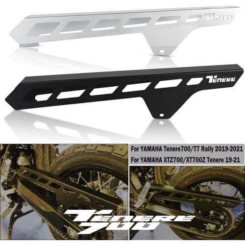 For YAMAHA TENERE 700 TENERE700 Rally T7 XTZ700/XT700Z Tenere 2019 2020 2021 CNC Aluminum Motorcycle Chain Guard Cover Protector