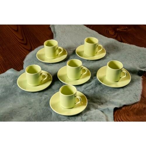 Turkish Coffee Cup Colorful set 6 Japanese Style Teacup Water Cup Stoneware Ceramic Hand-painted Kungfu Teacup Cuisine Drinkware