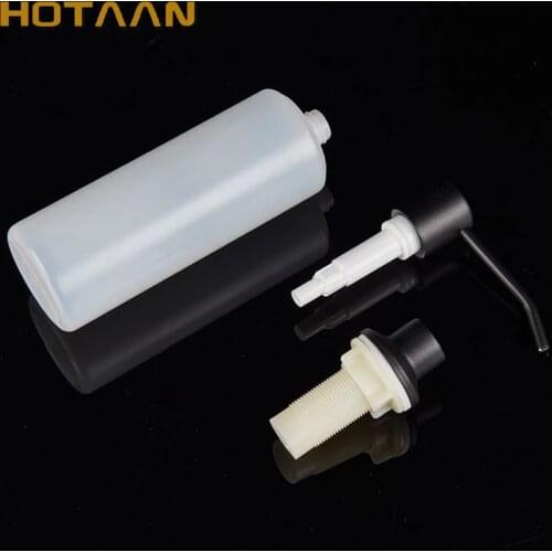 Black Stainless Steel 300ml Kitchen Hand Sanitizer Sink Liquid Soap Detergent Dispenser Pump Storage Holder PE Bottle YT-2011-H