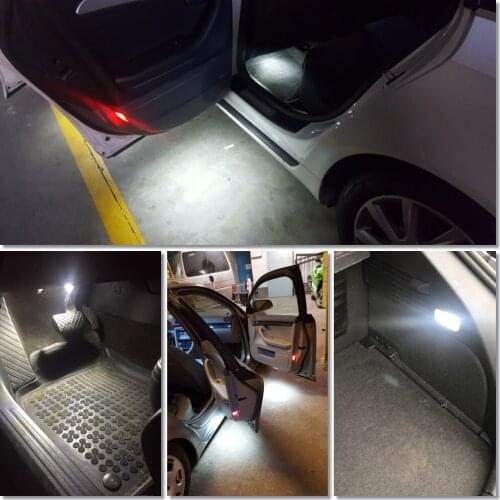 For Audi A3 A4 B5 B6 B7 B8 A5 C5 A6 C6 C7 A7 A8 Q3 Q5 Q7 A1 V8 8V 8L 8P TT R8 Car Door Light Trunk Courtesy Lamp Glovebox Lights
