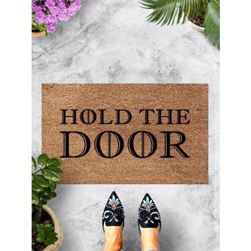 Door Mat Doormat Hold The Door Decorative Door Mat Dust Catcher Entranceway Paspaso