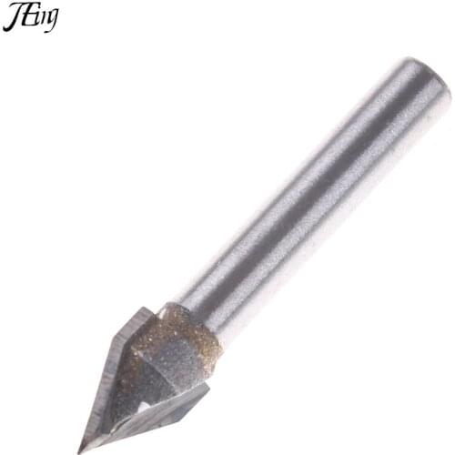 6x10mm Tungsten Steel 60 Degree V Groove Bit CNC Router 1/4" Shank Engraving Wood Working Tool