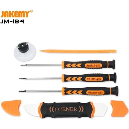 JAKEMY JM-I84 Portable Disassembly DIY Repair Tool Kit with Mini Screwdriver Suction Cup Opener for Laptop Mobile Phone Gamepad