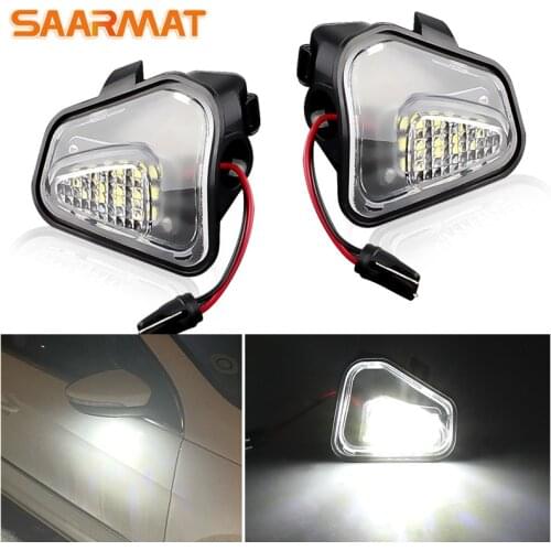 2pcs CANbus No error Side Mirror Light Welcome LED Under side mirrors Lamp Light For Volkswagen VW Passat EOS CC Scirocco Jetta