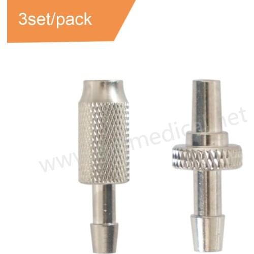 Nibp Cuff Air Hose Connector Blood Pressure Cuff Male/Female Connector 3Set/Pack