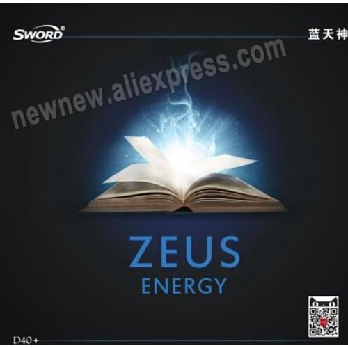 Sword Zeus Provincial verison pips-in rubber with cake Blue sponge Forehand for 40+ new material balls