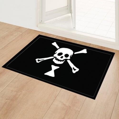 Halloween Party Series Horror Skull Floor Mat Door Mat Small Carpet Anti-slip Mat Bedroom Home Decoration