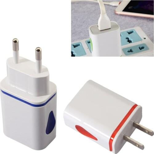 5V/2.1A Wall AC Charger for Mobile Phone Cameras Mp3 Player Fast Charging Dual USB Chargers Adapter for iPhone Xiaomi Phone