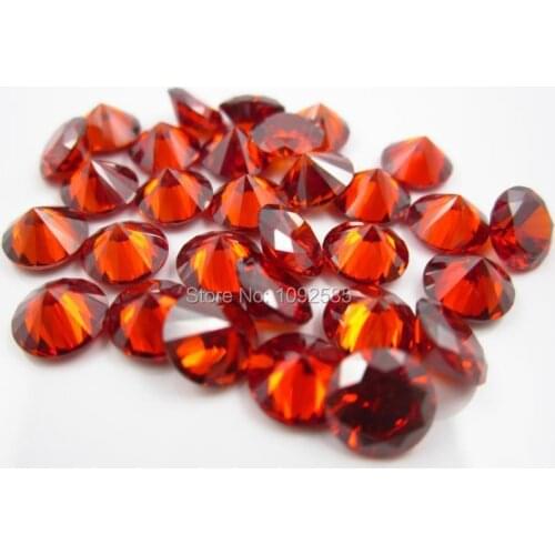 Wholesale 1000 pcs/lot 3.0 mm Cubic Zirconia red round perfect cut CZ stone high temperature resistance