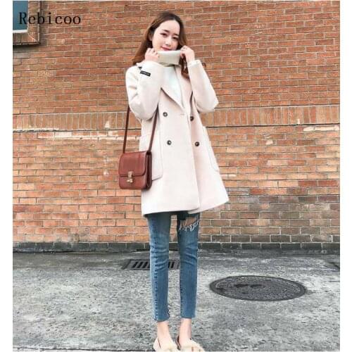 Wholesale new Autumn Winter Hot selling womens fashion casual warm jacket female bisic coats